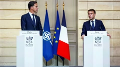 Mark Rutte i Emmanuel Macron