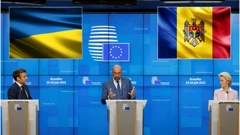 Konferencija za novinare Emmanuela Macrona, Charlesa Michela i Ursule von der Leyen