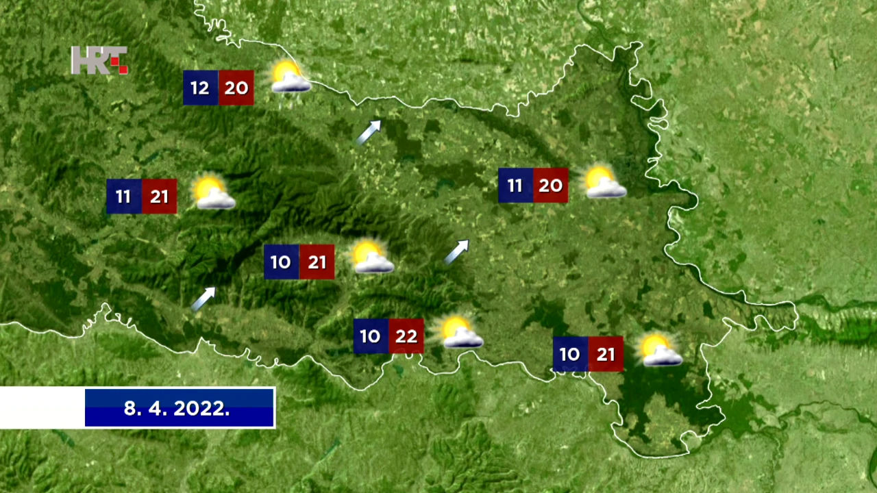 Vremenska prognoza, Foto: HTV/HRT
