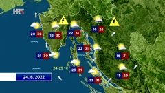 Vremenska prognoza, Foto: HTV/HRT