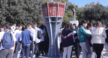 Maketa Vukovarskog vodotornja koju su izradili učenici, arhivska fotografija