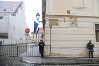 Policija pred Banskim dvorima, Foto: Josip Regović/Policija pred Banskim dvorima