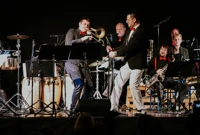 Domen Gantar, Miron Hauser, Jazz orkestar HRT-a, Foto: Matej Grgić/HDS