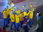 Ukrajinski sportaši tijekom ceremonije zatvaranja, Foto: Lisi Niesner/REUTERS
