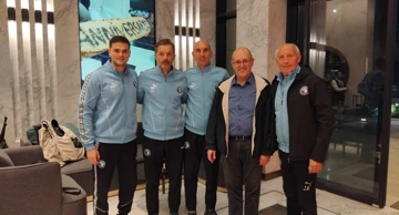 Krunoslav Jurić i strućni stožer s Lovorkom Magićem