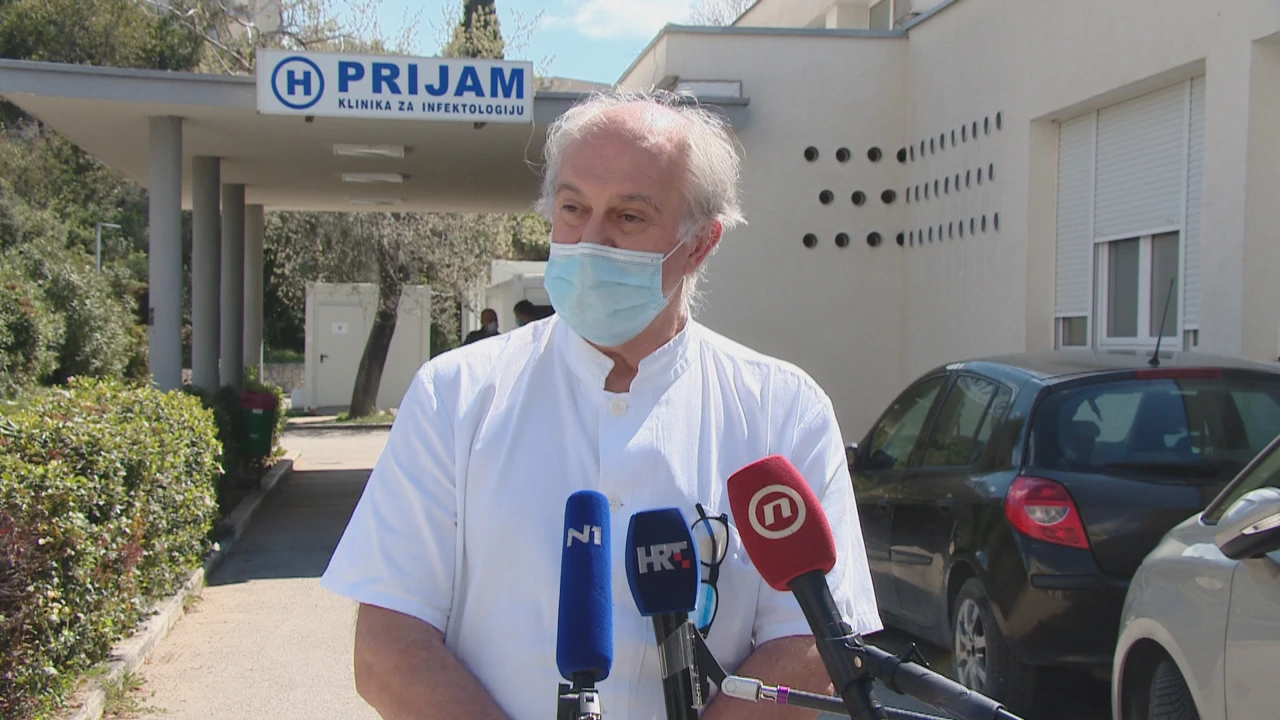 prof.dr.sc. Ivo Ivić, predstojnik Klinike za infektologiju KBC-a Split. , Foto: Regionalni dnevnik/IMS/HTV/HRT