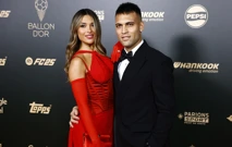 Lautaro Martinez sa suprugom Agustinom Gandolfo, Foto: Sarah Meyssonnier/REUTERS