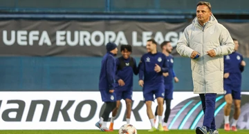 Trening igrača Dinama