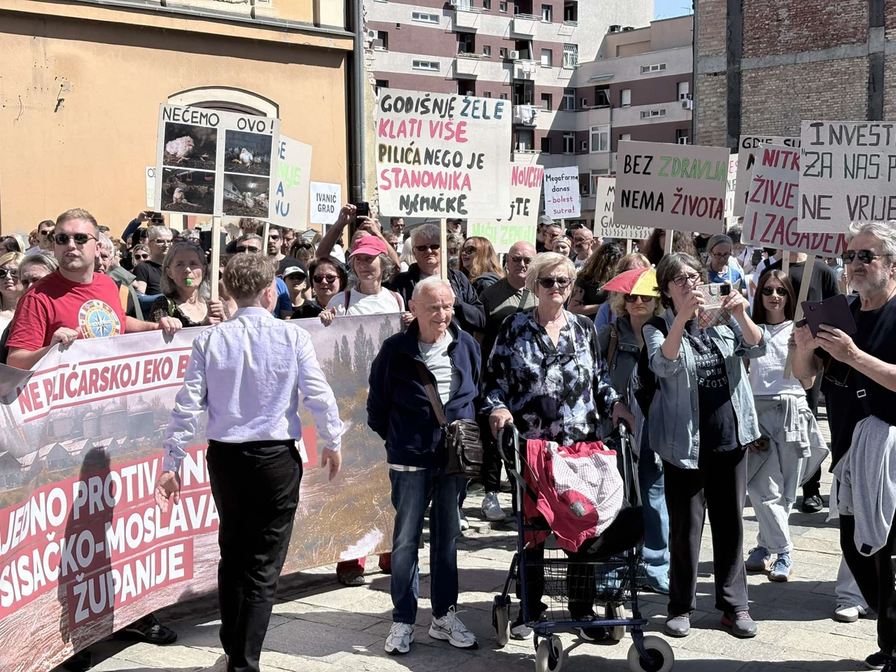 Siščani protiv megafarmi i klaonica pilića, Foto: Igor Ahmetović/-