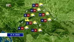 Vremenska prognoza, Foto: HTV/HRT
