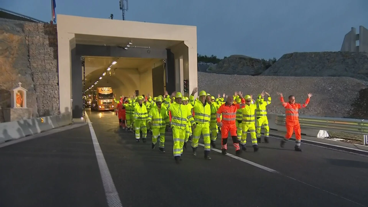 Otvorenje druge cijevi tunela Učka, Foto: HTV/HRT