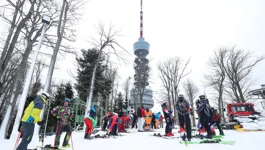 Skijaši na Sljemenu