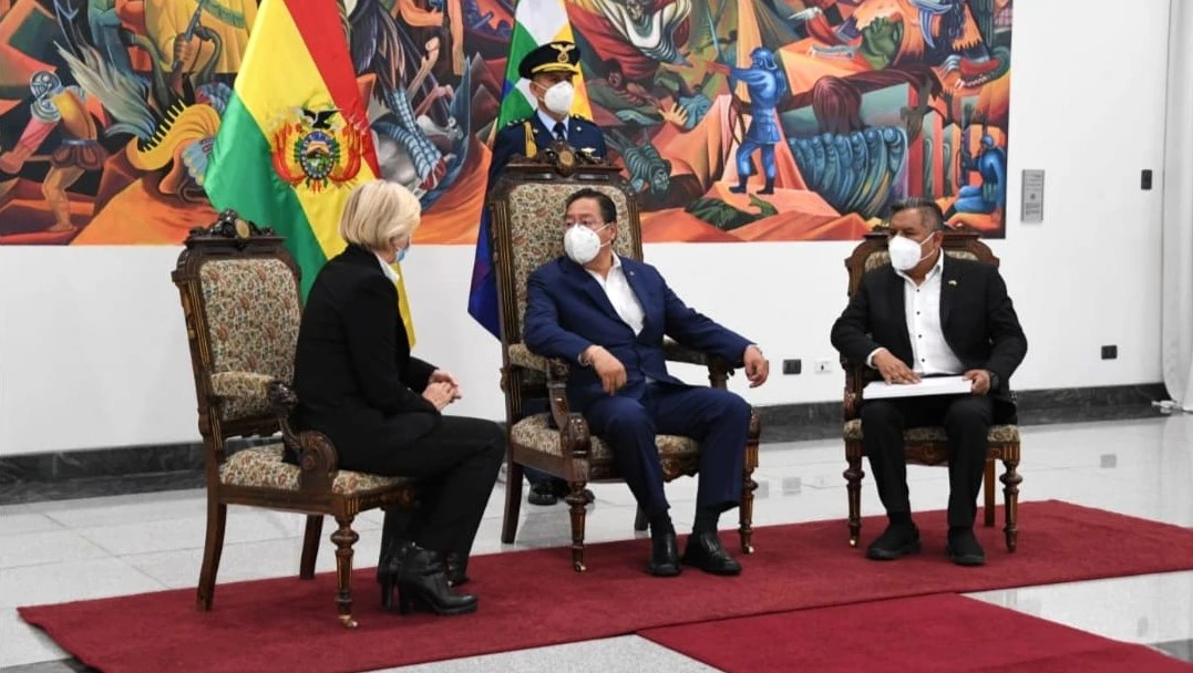 Veleposlanica Hrvatske, Predsjednik Bolivije i ministar vanjskih poslova