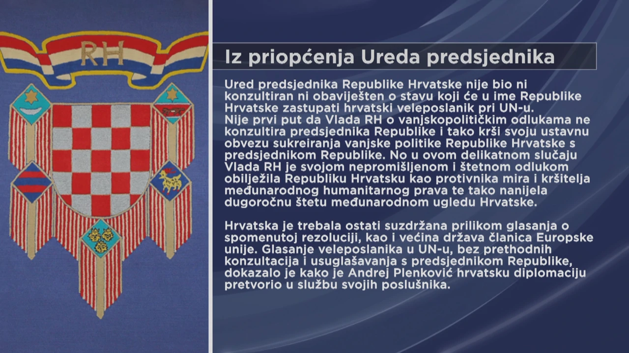 Iz priopćenja Ureda predsjednika 