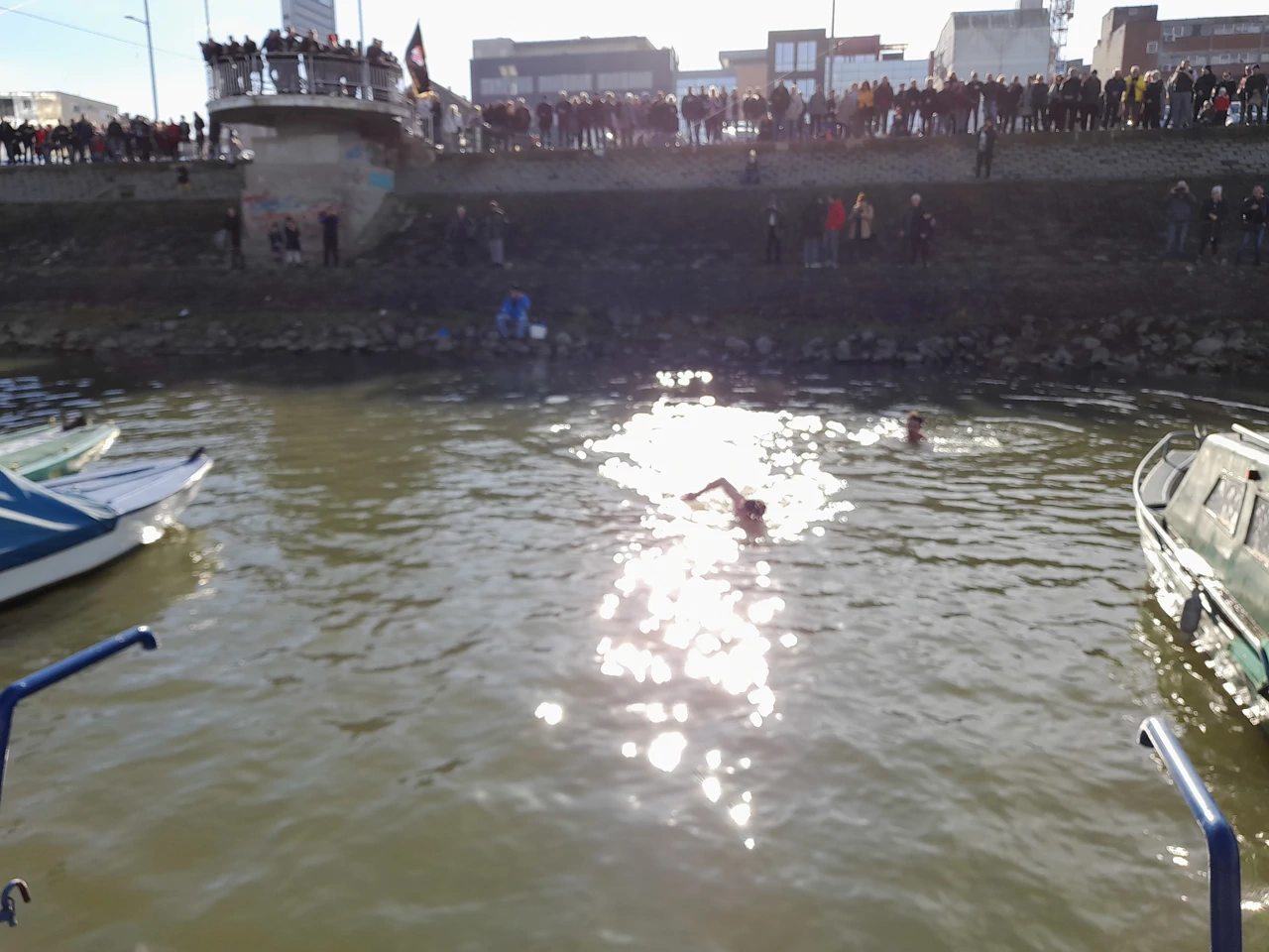 Skok u Dravu, Foto: Vlatko Franjin/HRT Radio Osijek