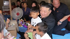 Kim Jong Un posjetio šatorsko naselje, Foto: KCNA/Reuters