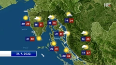 emisije "Vrijeme", Foto: HTV/HRT