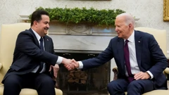Irački premijer Mohammed Shia al-Sudani na sastanku s  Joeom Bidenom