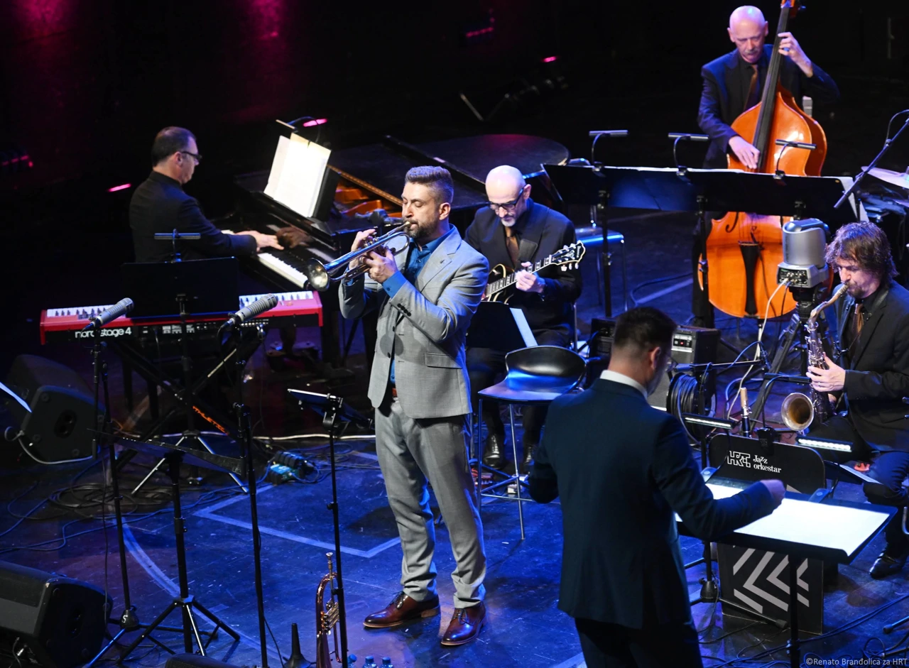 Boris Majcen, Miron Hauser, Jazz orkestar HRT-a, Foto: Renato Branđolica/HRT