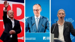 Olaf Scholz / Friedrich Merz / Alice Weidl
