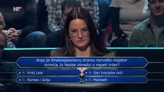 Iris Prug, Foto: Tko želi biti milijunaš?/HRT
