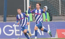 Slavlje igrača Lokomotive nakon pogotka Dinamu, Foto: Goran Stanzl/PIXSELL