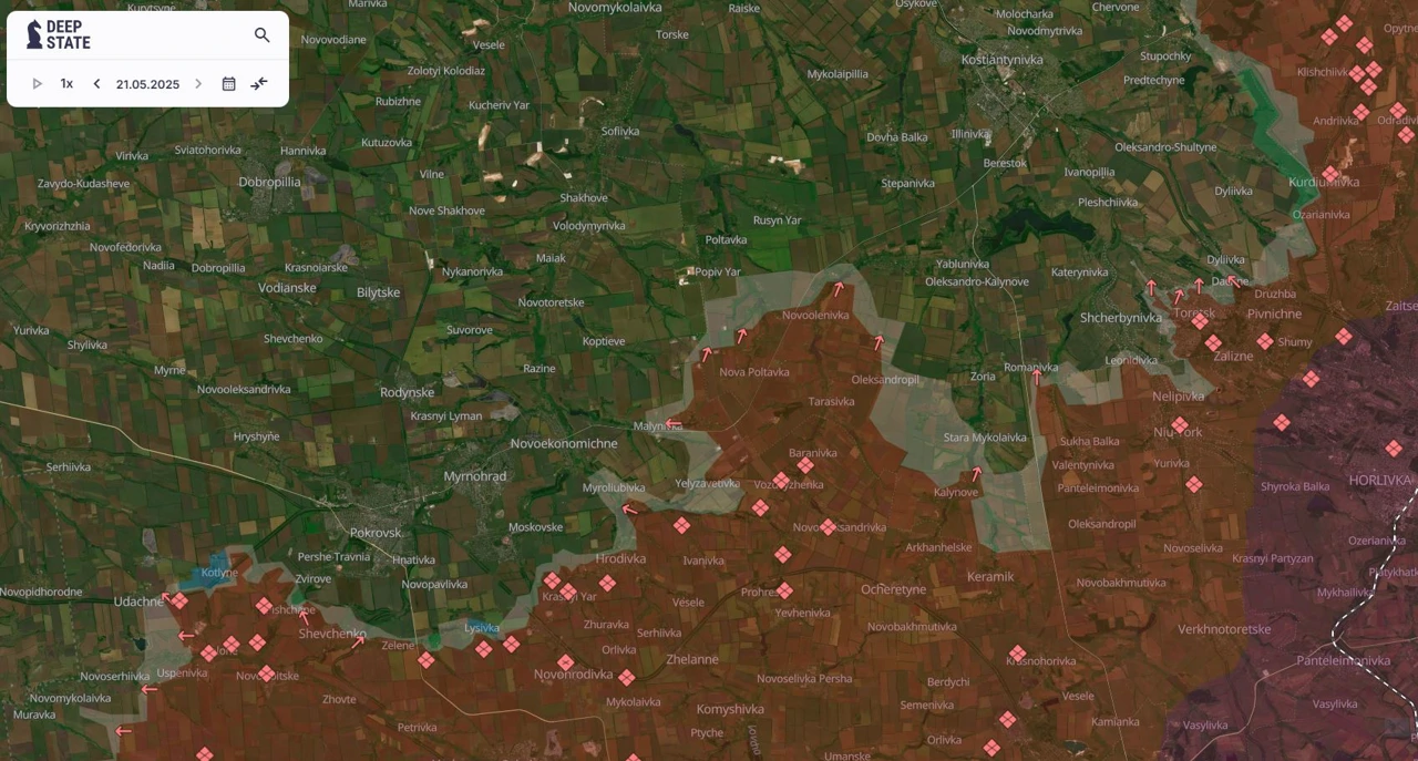 Najteže borbe između Pokrovska i Kostjantinivke