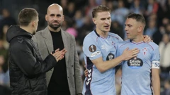 Carl Starfelt i Iago Aspas  