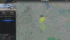 Kretanje policijskog helikoptera prema Flightradaru, Foto: Screenshot/Flightradar