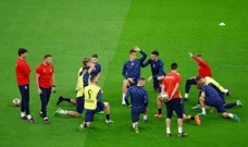 Zagrijavanje Vatrenih uoči utakmice s Argentinom, Foto: Hannah Mckay/REUTERS