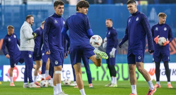 Trening igrača Dinama