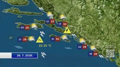 Vremenska prognoza, Foto: HTV/HRT