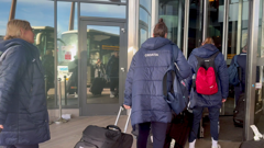 Hrvatske rukometašice u dolasku