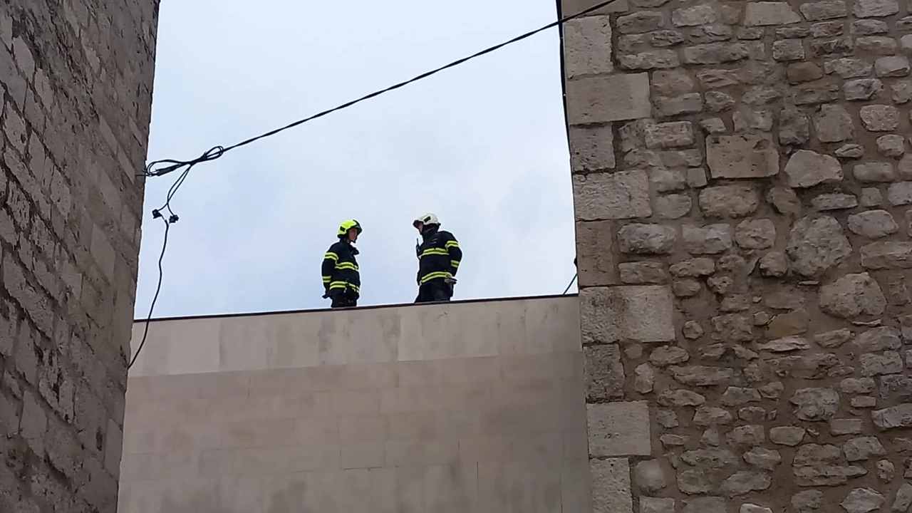 Vatrogasna intervencija uslijed olujnog juga, Foto: VŠ/Radio Zadar