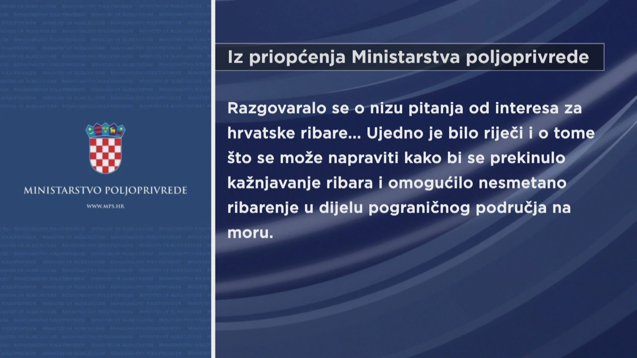 Iz priopćenja Ministarstva poljoprivrede o sastanku s ribarima