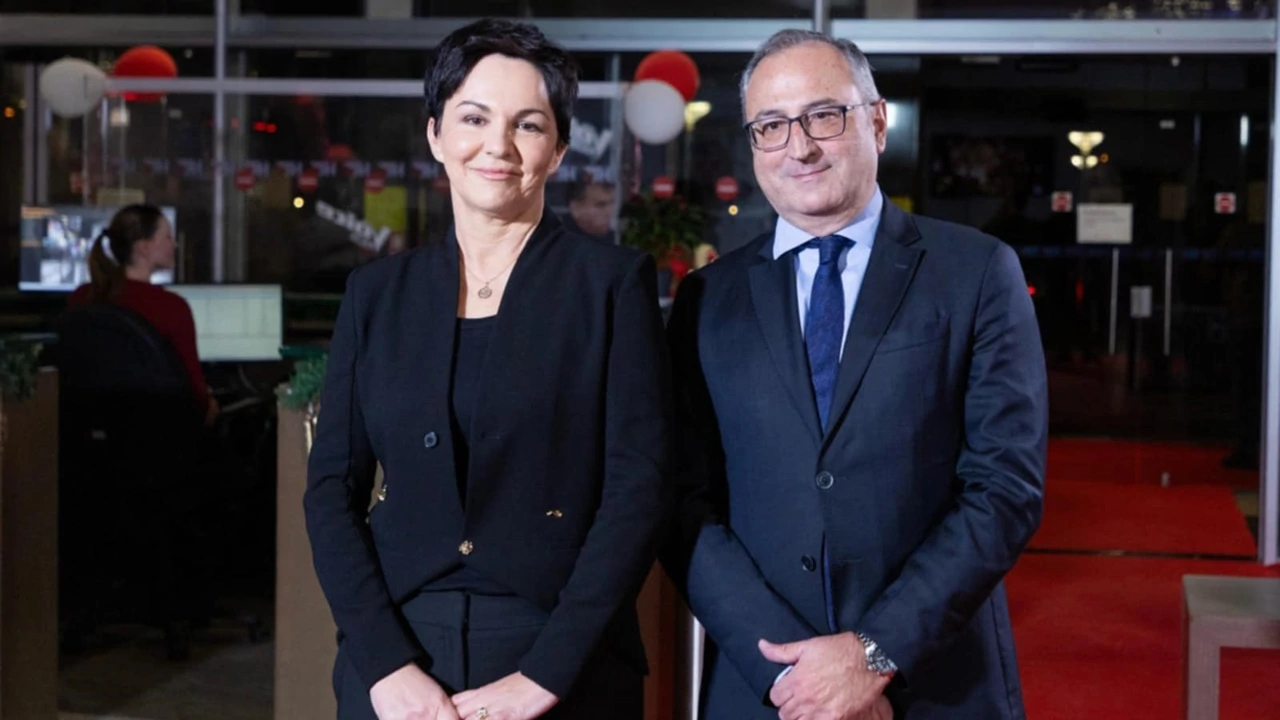 Katarina Periša Čakarun i Robert Šveb, Foto: HTV/HRT