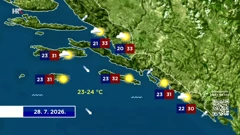 U utorak sve sunčanije, temperature do 33 stupnja, Foto: HTV/HRT