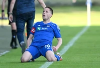 Rudeš - Slaven Belupo.  Aleksa Latković, Foto: Marko Lukunic/PIXSELL