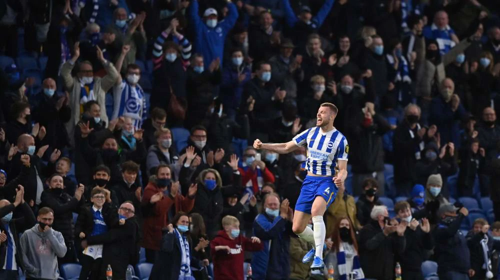 Adam Webster slavi gol Cityju, Foto: Justin Setterfield/Pool via REUTERS