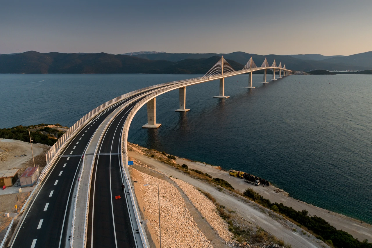 Pelješki most dan uoči službenog otvaranja , Foto: Igor Kralj /Pixsell