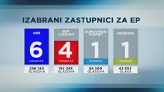 Koliko zastupnika iz koje stranke ide u Europski parlament