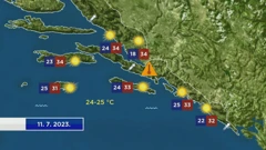 Vremenska prognoza, Foto: HTV/HRT