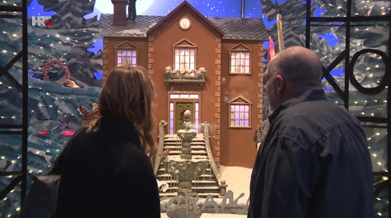 Božićni izlog Saše Šekoranje 