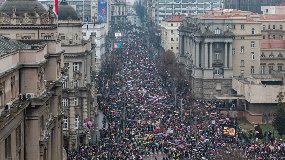 Studentskim prosvjedima u Srbiji pridružili se svi slojevi društva