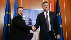 Volodimir Zelenski i Andrej Plenković, 9. listopada 2024.