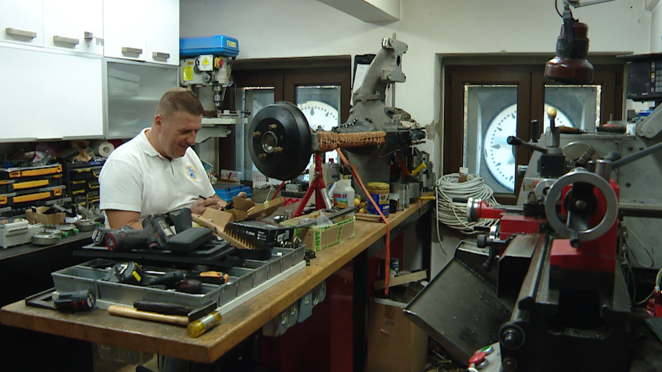 Dalibor Lebarović u radionici