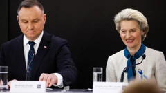 Ursula von der Leyen i Andrzej Duda na donatorskoj konferenciji u Varšavi