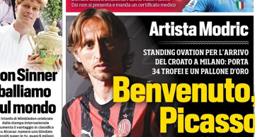 Luka Modrić na naslovnici