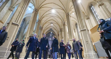 Prime Minister Plenković and other officials tour the renovated Zagreb Cathedral