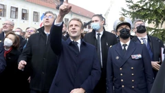  Andrej Plenković i Emmanuel Macron gledali prelet Rafalea nad Zagrebom 